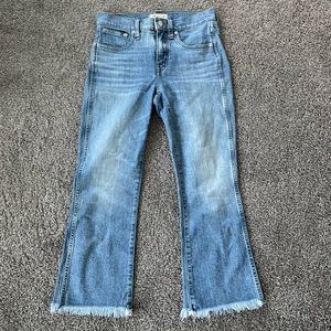 Madewell Cali-Demi Boot Jean, cropped, Size 27P
